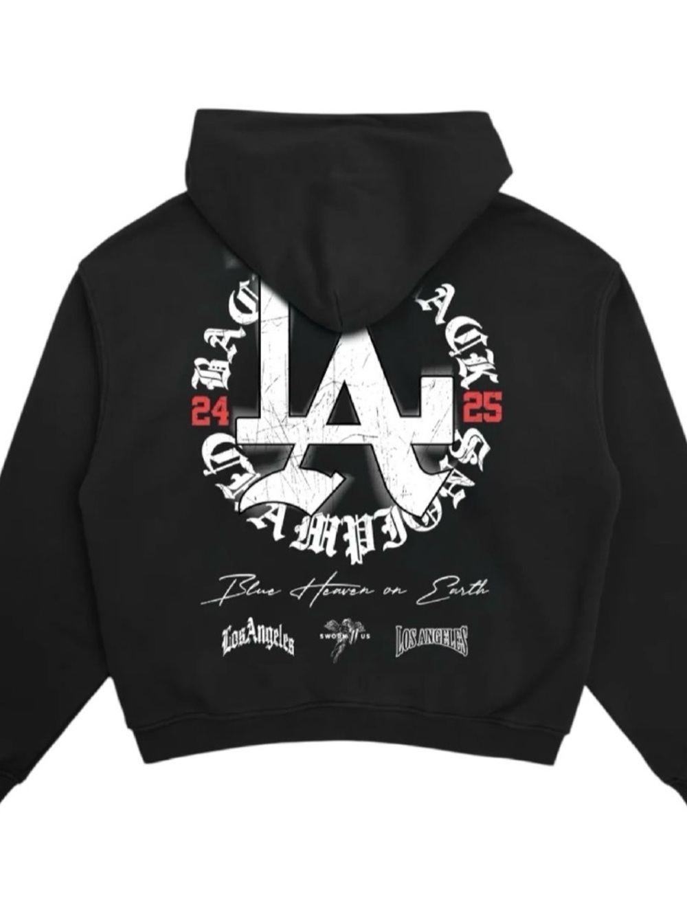 NWT Sworn To Us Back 2 Back Hoodie Black